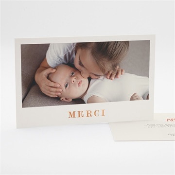 Remerciement naissance paysage d'aquarelle