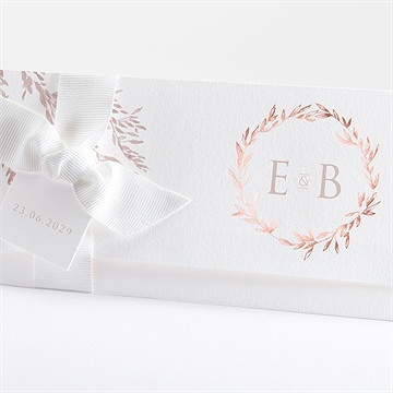 Faire-part mariage sous le saule - Détail du faire-part