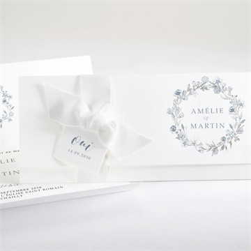 Faire-part mariage composition végétale