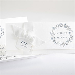 Faire-part mariage composition végétale