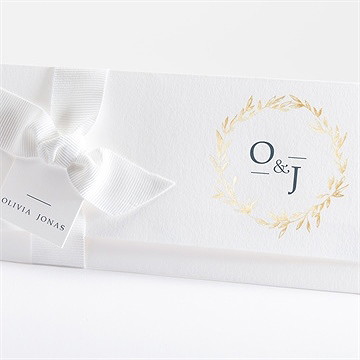 Faire-part mariage délicatesse - Détail du faire-part