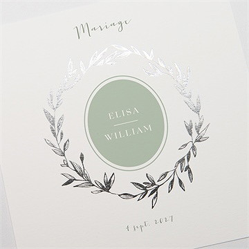 Faire-part mariage chaude ambiance - Détail du faire-part