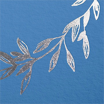 Faire-part mariage elégantes rondeurs - Marquage à chaud ARGENT