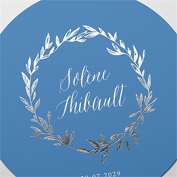 Faire-part mariage elégantes rondeurs - Détail du faire-part