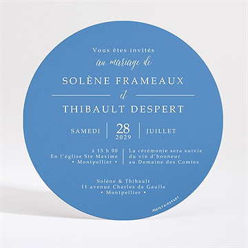 Faire-part mariage elégantes rondeurs - Dos du faire-part