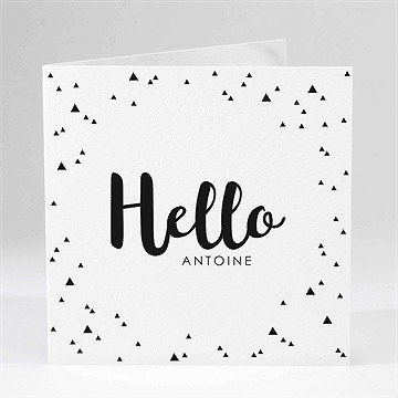 Faire-part naissance hello bébé!