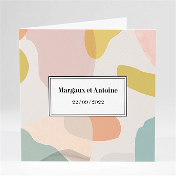 Faire-part mariage charmantes couleurs