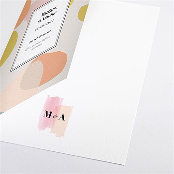 Livret de messe mariage charmantes couleurs - Détail du livret