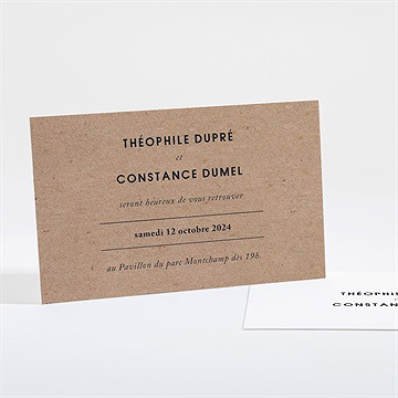 Carton d'invitation mariage précieux cadeau