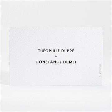 Carton d'invitation mariage précieux cadeau - Dos du carton