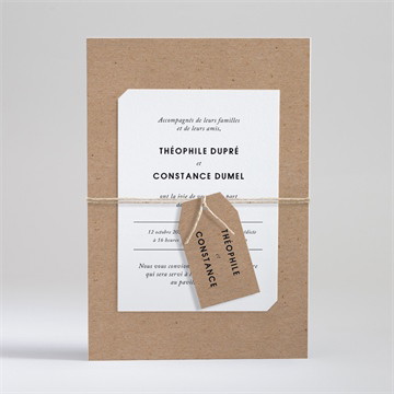 Faire-part mariage précieux cadeau