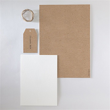 Faire-part mariage précieux cadeau - Vue d'ensemble verso