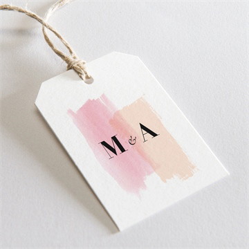 Etiquette mariage charmantes couleurs