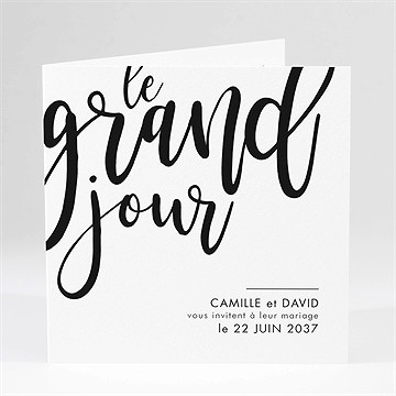 Faire-part mariage le grand jour