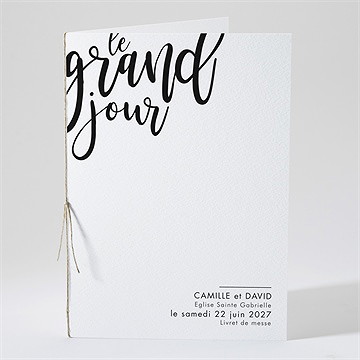 Livret de messe mariage le grand jour