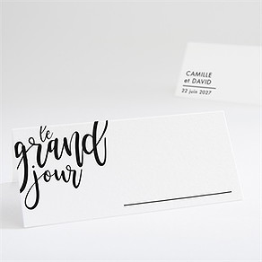 Marque-place mariage le grand jour