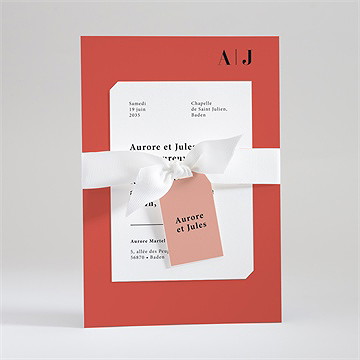 Faire-part mariage enlacés