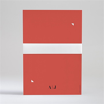 Faire-part mariage enlacés - Vue de dos