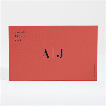 Carton réponse mariage enlacés - Dos du carton