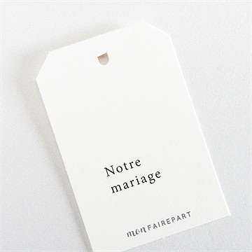 Etiquette mariage enlacés - Dos de l'étiquette