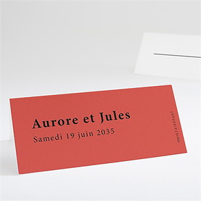 Marque-place mariage enlacés