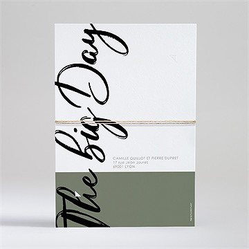 Faire-part mariage the big day - Exemple de montage