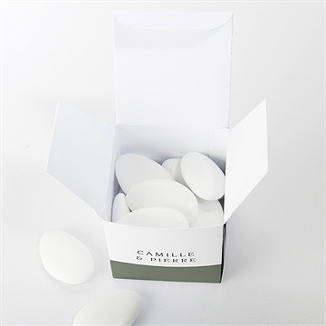 Boîte de dragées mariage the big day - Intérieur de la boîte