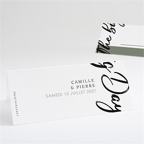 Marque-place mariage the big day