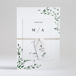 Faire-part mariage a l'ombre de l'olivier