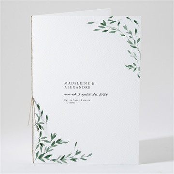 Livret de messe mariage l'olivier ensemencé