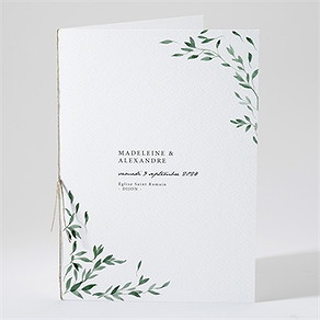 Livret de messe mariage a l'ombre de l'olivier