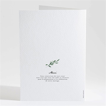 Livret de messe mariage a l'ombre de l'olivier - Dos du livret