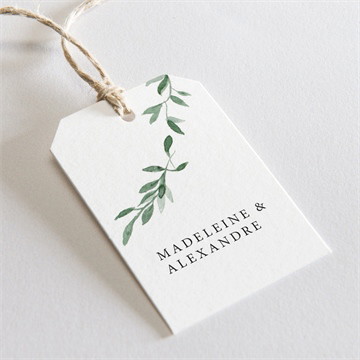 Etiquette mariage l'olivier ensemencé