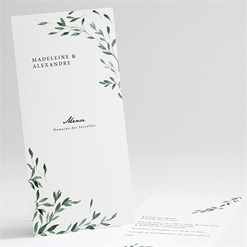 Menu mariage a l'ombre de l'olivier