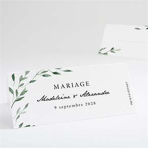 Marque-place mariage a l'ombre de l'olivier