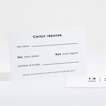 Carton réponse mariage tendresse