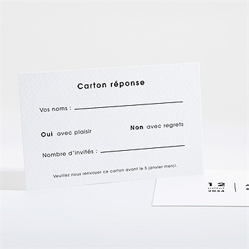 Carton réponse mariage tendresse