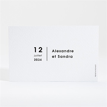 Carton réponse mariage tendresse - Dos du carton