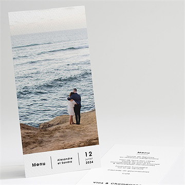 Menu mariage tendresse