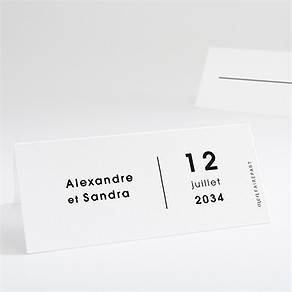 Marque-place mariage tendresse