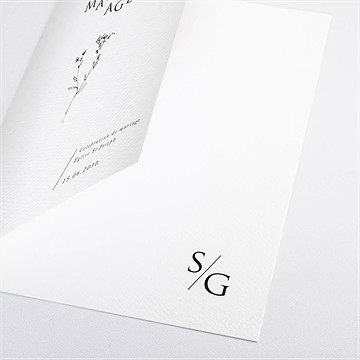 Livret de messe mariage délicate ficelle - Détail du livret