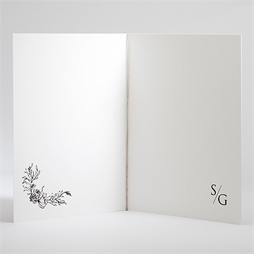 Livret de messe mariage délicate ficelle - Intérieur du livret