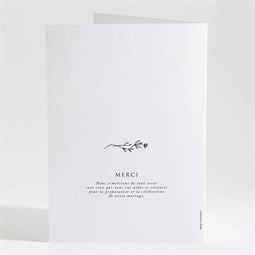 Livret de messe mariage délicate ficelle - Dos du livret