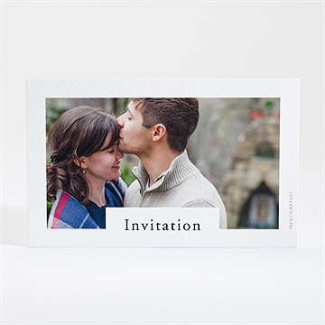 Carton d'invitation mariage que je t'aime - Dos du carton