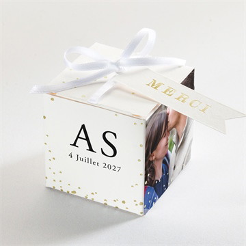 Boîte de dragées mariage que je t'aime