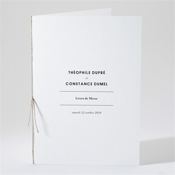 Livret de messe mariage précieux cadeau