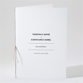 Livret de messe mariage précieux cadeau