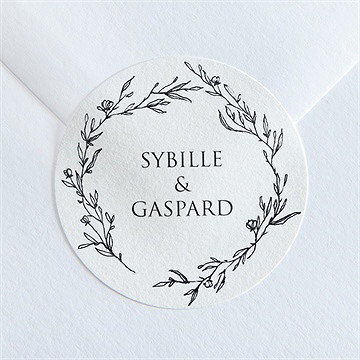 Sticker mariage délicate ficelle