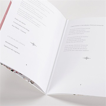 Livret de messe mariage baroque - Mise en situation