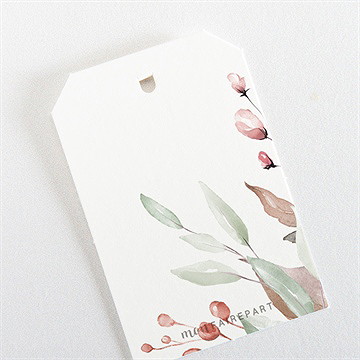 Etiquette mariage baroque - Dos de l'étiquette